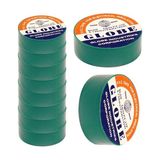 Globe Elektrik Bandı 13 mm X1 9mm x 10YDS (Renkli) - Yeşil - 10 Adet