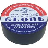 Globe NO210-SH ,19MMX10MT 1-Adet Siyah Izole Bant - 01-Siyah