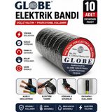 Globe Pvc Elektrik Izolasyon Bandı - 01-Siyah