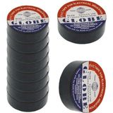 Globe Pvc Elektrik Izolasyon Bant "0.13X19x10yards" (Siyah) (10'Lu Paket)