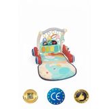GLOBOMART 3in1 Piyanolu Oyun Halısı Oyun Matı Eğitici Işıklı Müzikli Bebek Aktivite Oyuncakları Akıllı Yürüteç