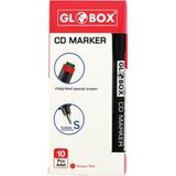 Globox 1002 Cd Kalemi S Kırmızı (10 Lu Kutu) - Renkli - standart