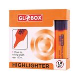 Globox 10'lu Turuncu Fosforlu Kalem Seti Uzun Süreli Kullanım İçin Solmayan Mürekkep