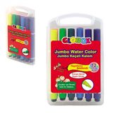 Globox 1128 Jumbo Üçgen 12'li Keçeli Boya Kalemi