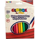 Globox 1525 Su Bazlı Keçeli Kalem 12 Renk Çocuklar İçin Güvenli Boyama