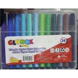 Globox 24 Adet Jumbo Keçeli Kalem Canlı Renkler Ergonomik Tasarım ile Çocuklar için İdeal