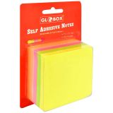 Globox 75x75 mm Neon Renkler 400 Yaprak Yapışkanlı Not Kağıdı