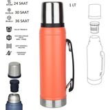 Globox Çelik Termos 1000 ml - Turuncu