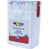 Globox Çift Uçlu Keçeli Kalem Boya Kalemi 24 Renk - Karışık Çok Renkli - 0,4