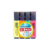 Globox Fosforlu Kalem 4Lü Karışık (7'Li Paket)