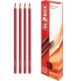 Globox Kırmızı Kurşun Kalem Kopya Kalemi 2594 (72 Li Paket)