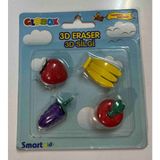 Globox Meyveli 3D Silgi Seti 3 set