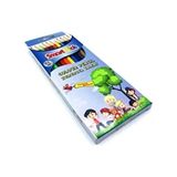 Globox Smart Kids 12 Renk Uzun Kuruboya Kalemi Seti Eğlenceli Tasarım 12 Adet - Turuncu