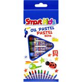 Globox Smartkids 12 Renkli Pastel Boya 12 Li Paket Çocuklar için Yaratıcılığı Geliştirir