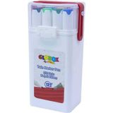Globox Twin Marker Set Çift Uçlu Keçeli Kalem 12 Renk Plastik Çantalı