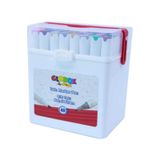 Globox Twin Marker Set Çift Uçlu Keçeli Kalem 48 Renk Plastik Çantalı