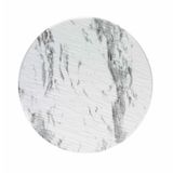 Globy Açık Büfe 26.6x1.1 cm Melamin Mermer Desen Servis Sunum Tabağı