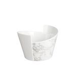 Globy Açık Büfe Alt Beyaz Mermer Desen Kase – 25×23×16 cm