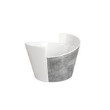 Globy Açık Büfe Alt Gri Mermer Desen Kase – 25×23×16 cm