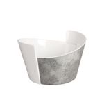 Globy Açık Büfe Alt Gri Mermer Desen Kase – 30×28 cm