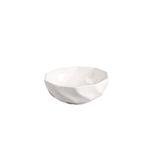 Globy Açık Büfe Dalgalı Sunum Kase Beyaz 20,5×9 Cm