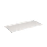 Globy Açık Büfe Dikdörtgen Sunum Tabak Beyaz 51×24×2 Cm
