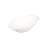 Globy Açık Büfe Eğik Kase Beyaz 38x30,5 cm