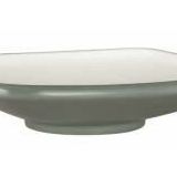 Globy Açık Büfe Gri 27x27x6.1 cm Kare Çukur Tabak