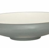 Globy Açık Büfe Gri Oval Çukur Tabak 27,8x6,5 cm