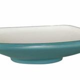 Globy Açık Büfe Kare Çukur Tabak Mavi 27x27x6,1 cm