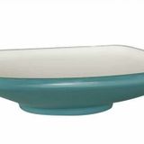 Globy Açık Büfe Kare Çukur Tabak Mavi 30x30x6,5 cm