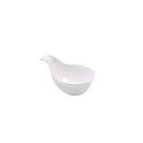 Globy Açık Büfe Kulplu Kase 12x8x6 cm Beyaz Melamin 6'lı