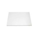 Globy Açık Büfe Melamin Kare Ayna Sunum Tabağı Beyaz 45x45x1.2 Cm