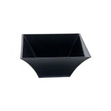 Globy Açık Büfe Melamin Kare Kase Siyah 31x31x13 Cm