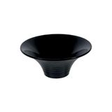 Globy Açık Büfe Melamin Konik Kase Siyah 28x12 cm