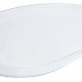Globy Açık Büfe Melamin Oval,Elips Sunum Tabağı Beyaz 41 cm