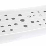 Globy Açık Büfe Melamin Sunum Tabak Yuvarlak Siyah 49x19x4 cm