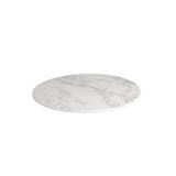 Globy Açık Büfe Mermer Desen Yuvarlak Sunum Tabak 33×2 Cm
