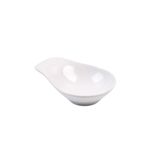 Globy Açık Büfe Oval Çukur Tabak 11X8X3 cm Beyaz 6'lı