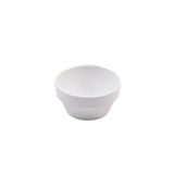 Globy Açık Büfe Oval Çukur Tabak 7x7x3 cm Beyaz 6'lı