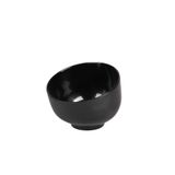 Globy Açık Büfe Siyah Melamin Sunum Kase – 15×12 cm