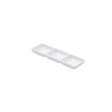 Globy Açık Büfe Üç Bölmeli Tabak 22x7 cm