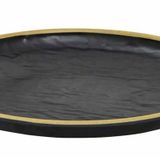 Globy Açık Büfe Yellow 28x28x3.2 cm Yuvarlak Servis Sunum Tabağı