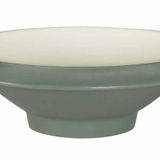 Globy Açık Büfe Yuvarlak Çukur Tabak Gri 21,3x7 cm
