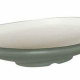 Globy Açık Büfe Yuvarlak Çukur Tabak Gri 35x24,3x7 cm