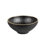 Globy Açık Büfe Yuvarlak Kase Siyah – 27×27×11 cm