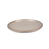 Globy Açık Büfe Yuvarlak Sunum Tabak Gold Kenarlı – 36×36×4 cm