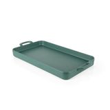 Globy Çift Kulplu Sunum Tabak Yeşil 35×20×4 cm