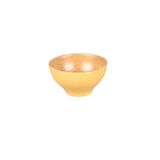 Globy Küçük Ahşap Desen Kase Sarı 12×6 Cm