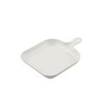 Globy Kulplu Sunum Tabak Beyaz 25,5x18,5x3 Cm